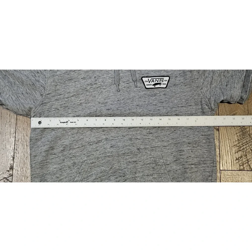Vans Off The Wall Mens‎ Gray Pullover Short Sleeve Hoodie - Size Small